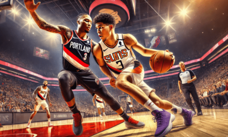 phoenix suns vs portland trail blazers match player stats