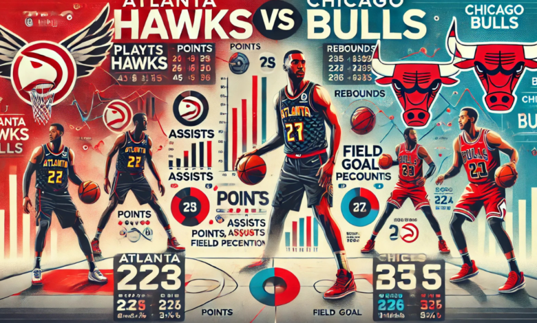 atlanta hawks vs chicago bulls match player stats