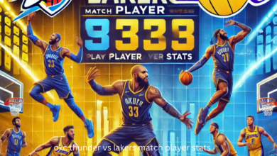 okc thunder vs lakers match player stats