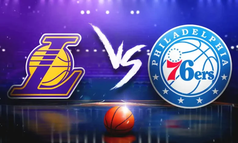 76ers vs lakers match player stats