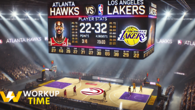 atlanta hawks vs lakers match player stats