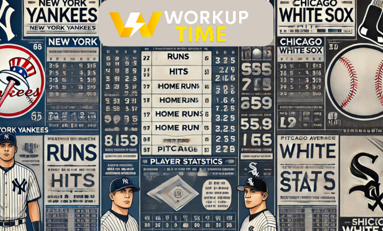 new york yankees vs white sox match player stats