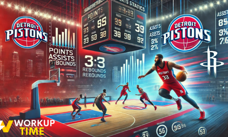 detroit pistons vs houston rockets match player stats