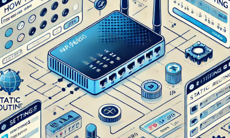 how to add a device to mr9600 static routing list