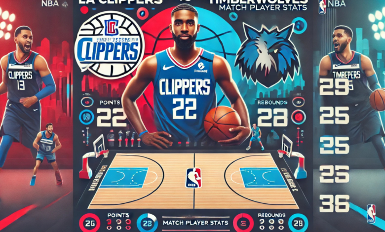 La clippers vs timberwolves match player stats