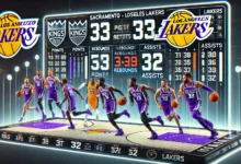 sacramento kings vs lakers match player stats